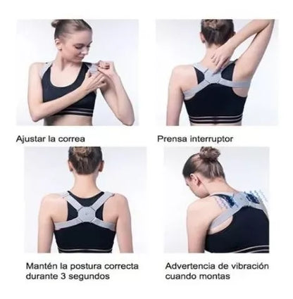 “Corrector de Postura Inteligente PostureVibe™ – Vibra cuando te encorvas”