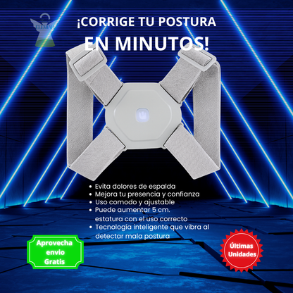 “Corrector de Postura Inteligente PostureVibe™ – Vibra cuando te encorvas”