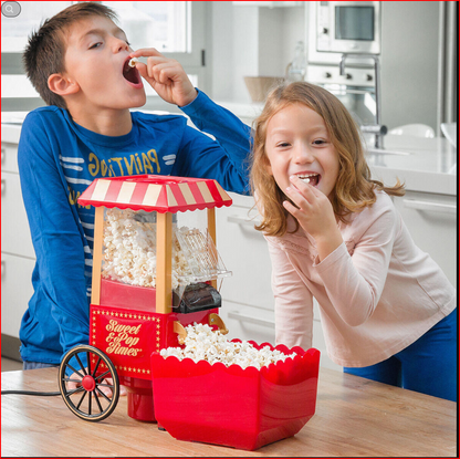 🍿 Máquina de Palomitas Vintage – Sin Aceite, Fácil y Rápida – Disfruta en minutos como en el cine.