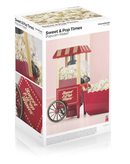 🍿 Máquina de Palomitas Vintage – Sin Aceite, Fácil y Rápida – Disfruta en minutos como en el cine.