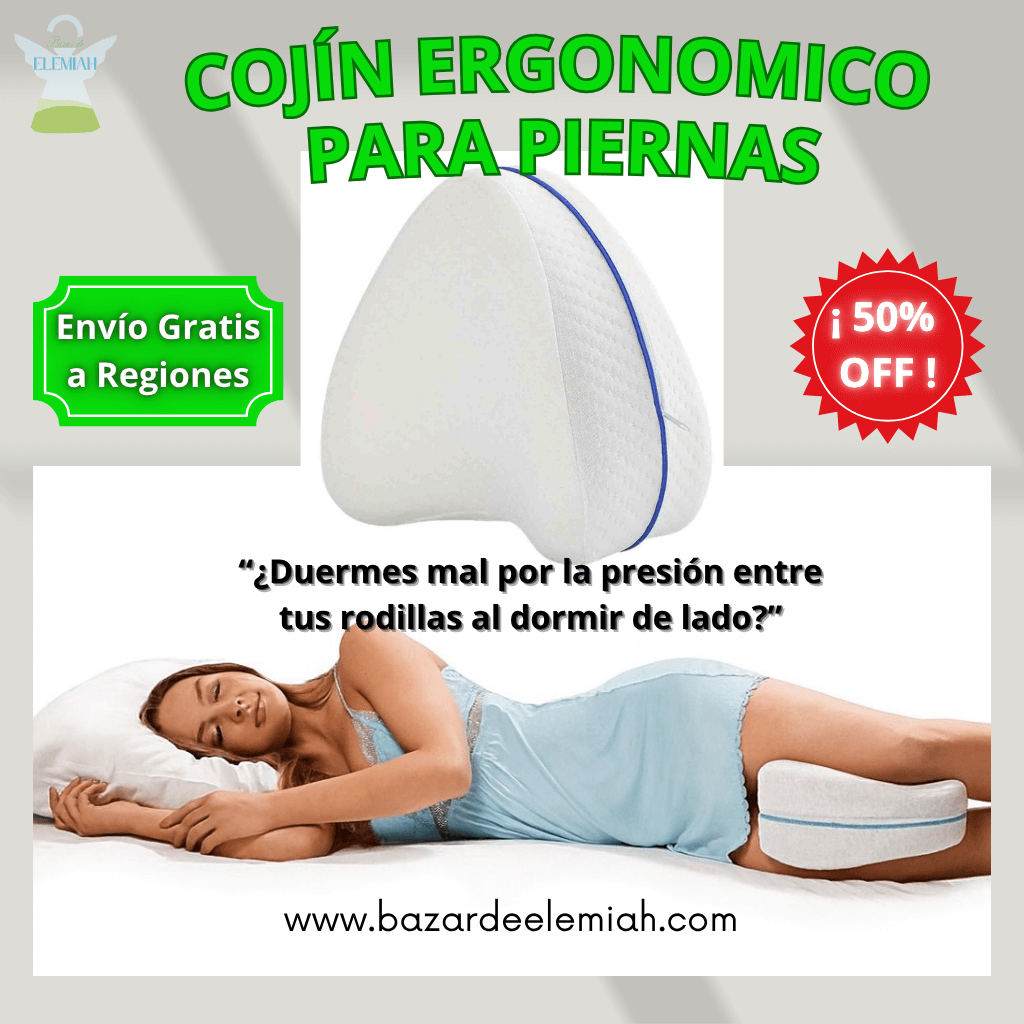 “Almohada Ortopédica para Piernas ErgoComfort™ – Descanso sin presión”