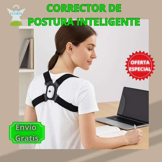 “Corrector de Postura Inteligente PostureVibe™ – Vibra cuando te encorvas”