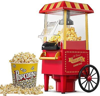 🍿 Máquina de Palomitas Vintage – Sin Aceite, Fácil y Rápida – Disfruta en minutos como en el cine.