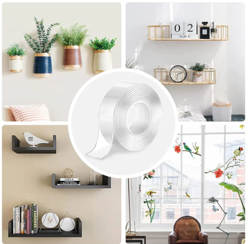 Cinta Nano Adhesiva Reutilizable ClearGrip™